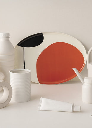 GD669 Gangzaï Design Zen Geometrica ovale schaal 18x30 cm