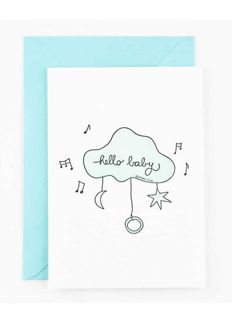 Ansichtkaart / Wenskaart - Geboorte - hallo baby