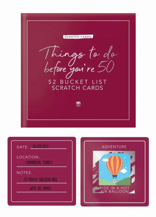 Gift Republic Kraskaarten - Things to do before you're 50 bucket list