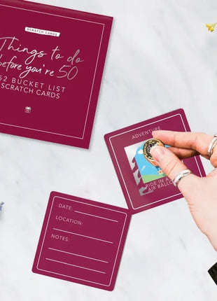 Gift Republic Kraskaarten - Things to do before you're 50 bucket list