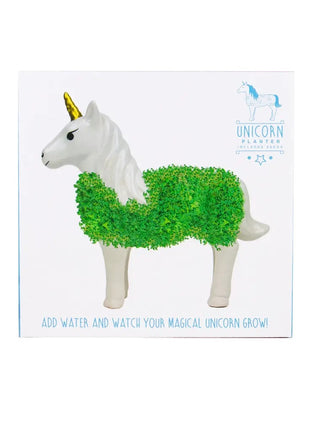 452177 Gift Republic Unicorn / eenhoorn plantenpot met chiazaden