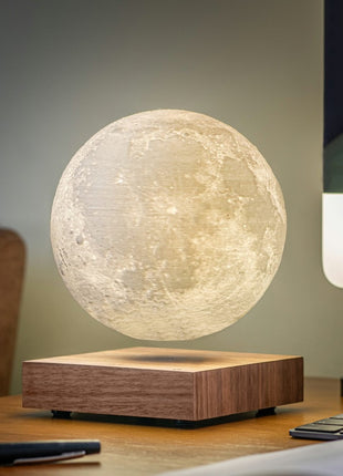 Gingko Design Smart Moon Lamp - zwevende maan - walnoten
