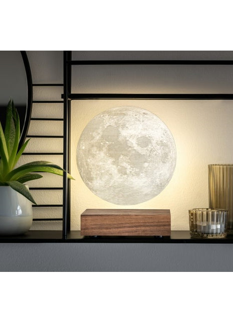 Gingko Design Smart Moon Lamp - zwevende maan - walnoten