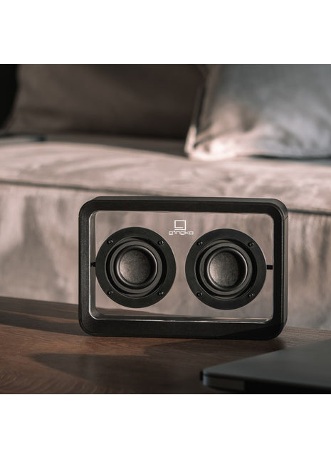 G037BK Gingko Mage doorzichtige bluetooth speaker - mat zwart