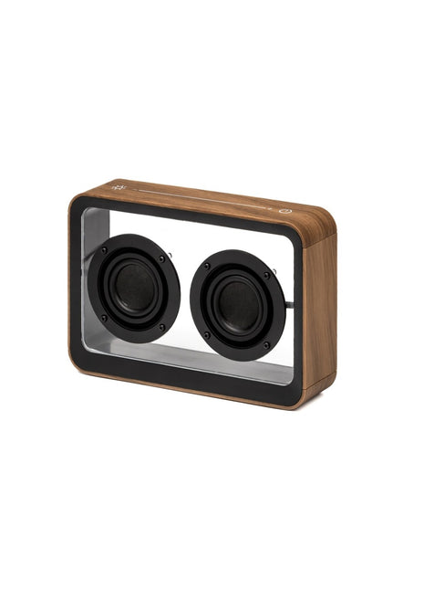 G037WT Gingko Mage doorzichtige bluetooth speaker - walnoten