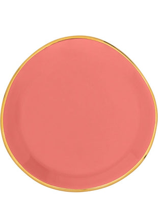 108088 Good Morning bord / plate small burnt coral 9 cm