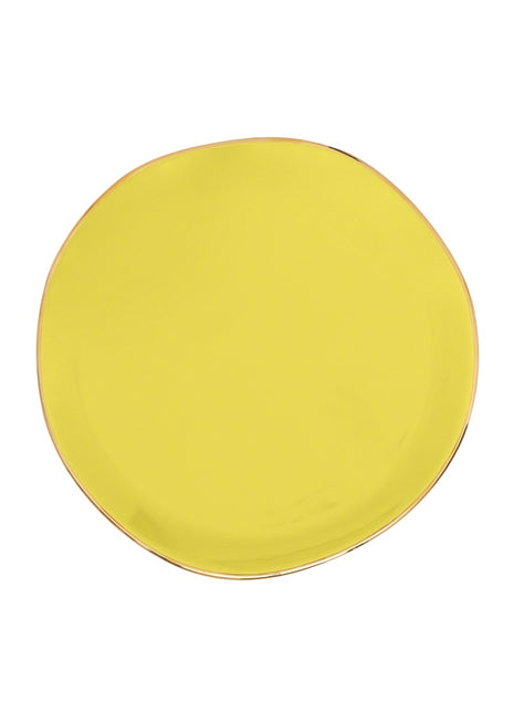 107919 Good Morning bordje gouden rand limelight 17cm