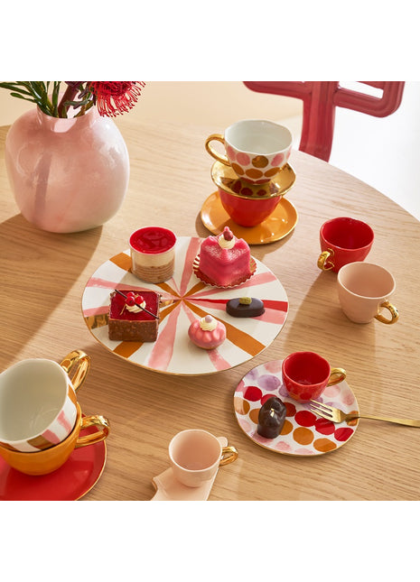 107649 Good Morning koffiekop gouden oor raspberry