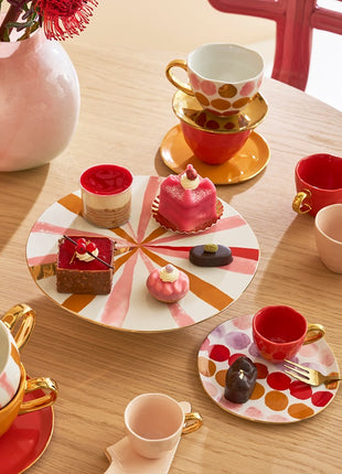 Good Morning bordje gouden rand joyful A 17cm