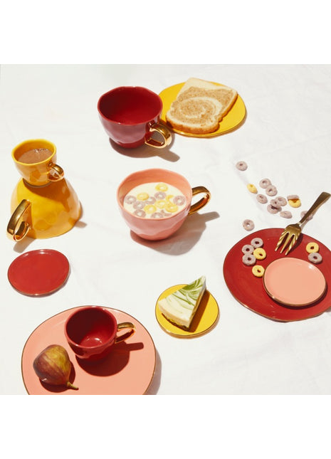 108084 Good Morning cappuccino / thee kop burnt coral