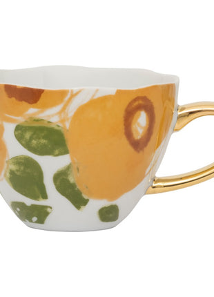 108074 Good Morning cappuccino / thee kop floral art caramel