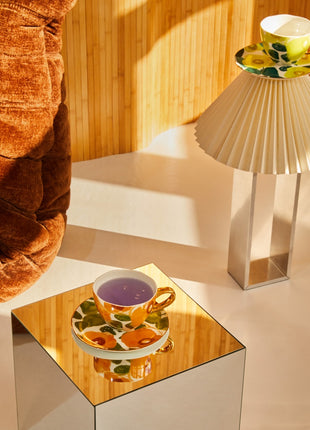 108074 Good Morning cappuccino / thee kop floral art caramel