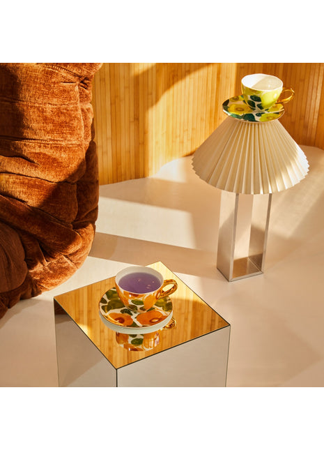 108074 Good Morning cappuccino / thee kop floral art caramel