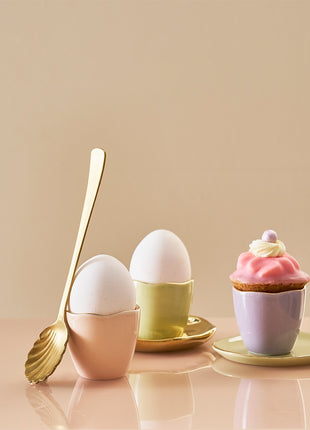 Good Morning eierdopjes 2 stuks oudroze