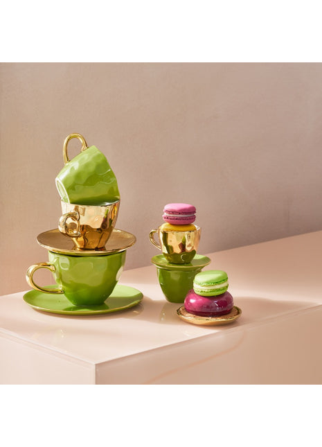 Good Morning gouden schotel 15.5 cm