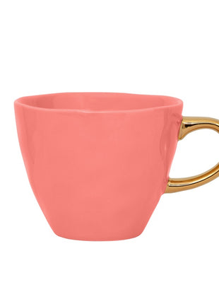 108085 Good Morning koffiekop gouden oor burnt coral