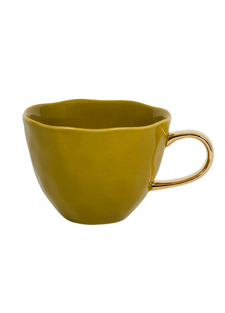 105031 Good Morning Cup cappuccino / thee amber groen gouden oor