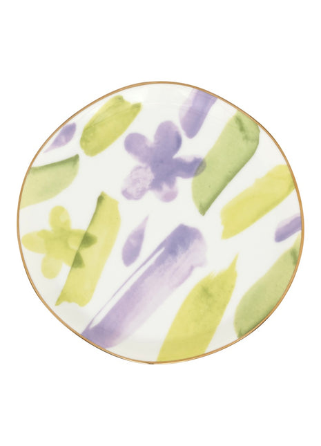 107931  Good Morning bordje gouden rand kusha 17cm