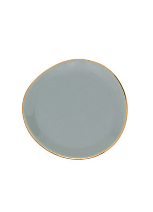 106596 Good Morning bord / plate small slate 9 cm