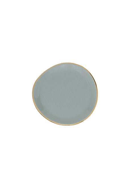 106596 Good Morning bord / plate small slate 9 cm