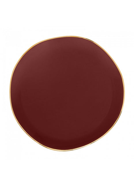 108205 Good Morning bordje gouden rand spiced apple 17cm