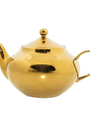 105252 Good Morning theepot goud met deksel 1 liter