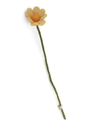 14316 Gry & Sif vilten bloem anemoon zachtgeel 30 cm