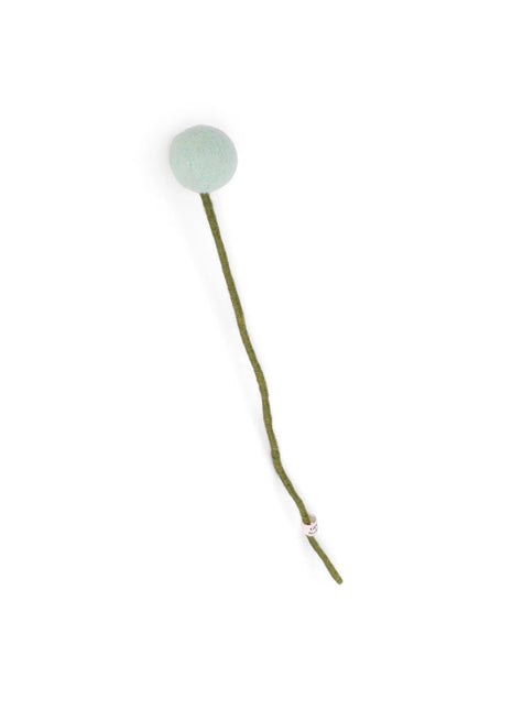 Gry & Sif vilten bloem op steel 3 cm eucalyptus 30 cm
