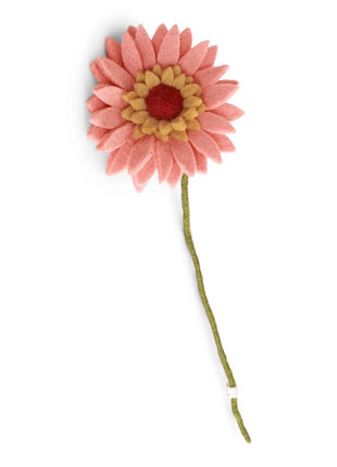 Gry & Sif Gerbera licht perzik vilten bloem