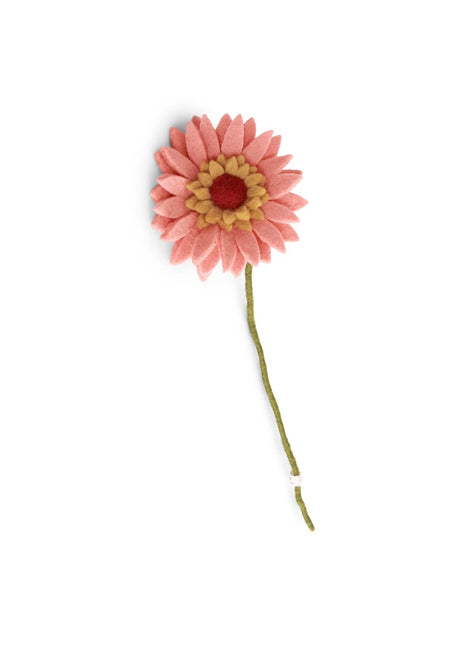 Gry & Sif Gerbera licht perzik vilten bloem