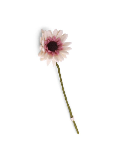 Gry & Sif Gerbera wit vilten bloem
