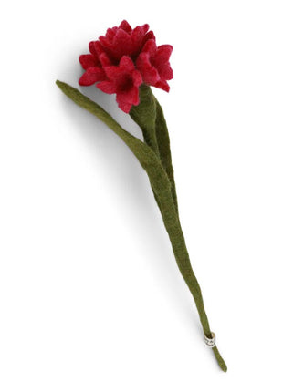 19216 Gry & Sif Korenbloem cerise vilten bloem 33 cm