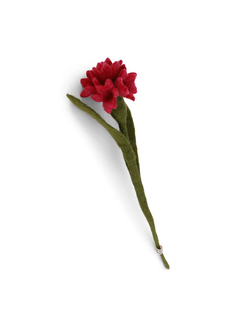 19216 Gry & Sif Korenbloem cerise vilten bloem 33 cm