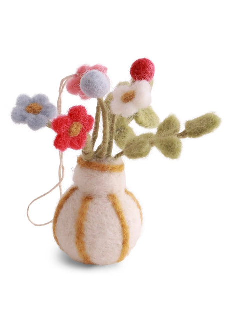 12436 Gry & Sif mini vaas met bloemen vilt