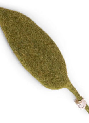Gry & Sif klein vilten blad groen 21cm