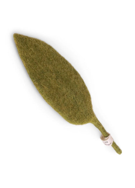 Gry & Sif klein vilten blad groen 21cm
