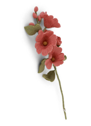 14016 Gry & Sif Stokroos dusty red vilten bloem 52 cm