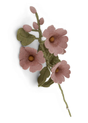 18616 Gry & Sif Stokroos lichtroze vilten bloem 52 cm