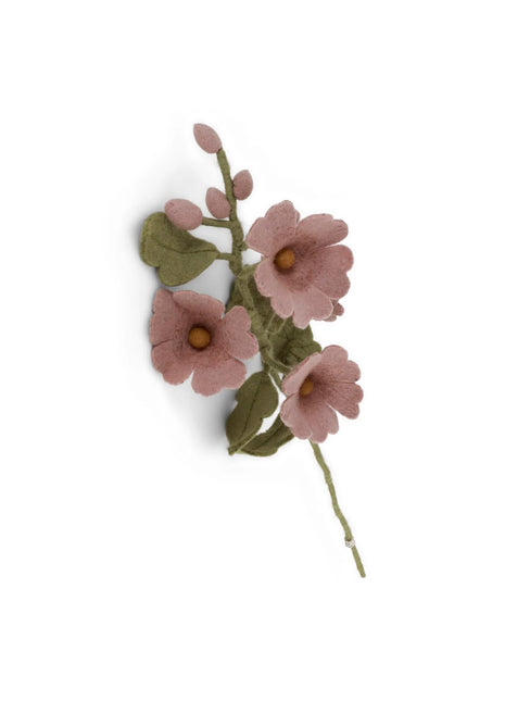 18616 Gry & Sif Stokroos lichtroze vilten bloem 52 cm