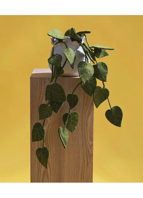 Gry & Sif vetplant tak groen blad vilt 80cm