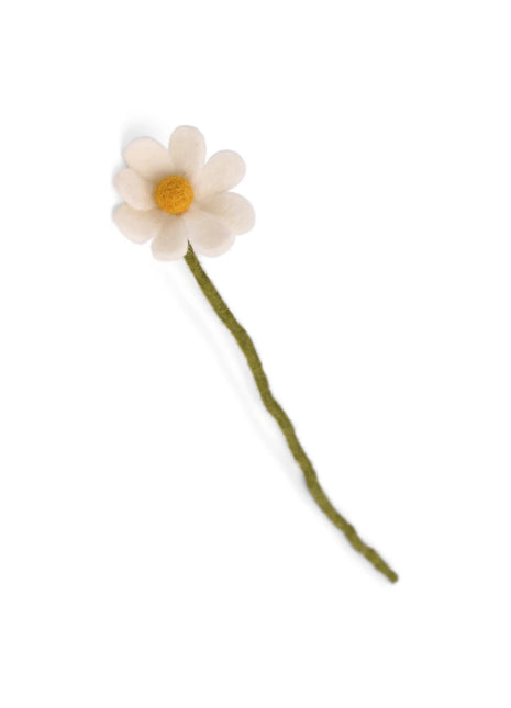 13312 Gry & Sif vilten bloem - anemoon - wit 30 cm