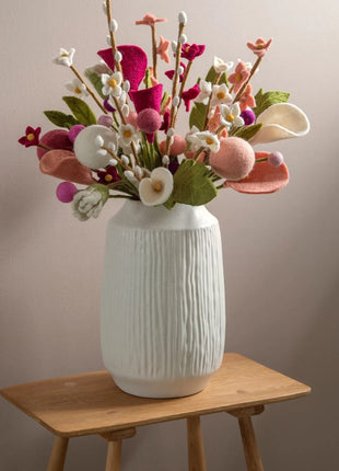Gry & Sif vilten lange wilgentak wit 62cm