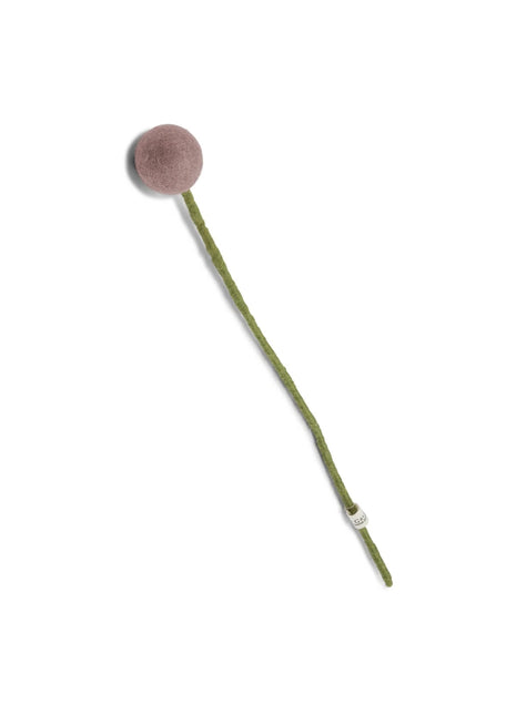 Gry & Sif vilten bloem op steel 3 cm lavendel 30 cm