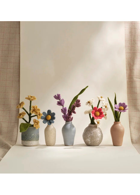 Gry & Sif Grasstro kleine groene vilten tak 26cm