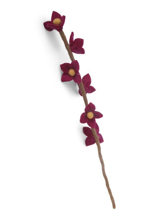 Gry & Sif vilten tak bloemen op steel cerise 43 cm