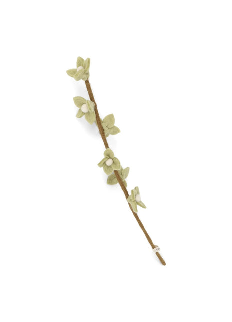 Gry & Sif vilten tak bloemen op steel mint groen 43 cm