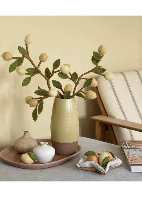 14734 Gry & Sif vilten tak lemon / citroenen geel 60 cm