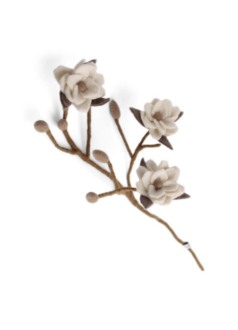 Gry & Sif vilten tak magnolia met knoppen 64 cm