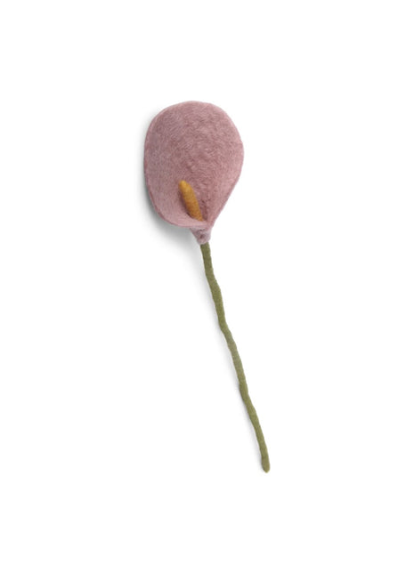 15733 Gry & Sif vilten bloem - lelie dusty roze 34 cm