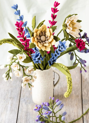 13316 Gry & Sif vilten zonnebloem lichtgeel 56cm